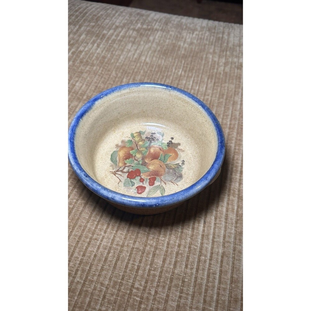 Monroe Salt Works Chowder Bowl Northern Fruit Salt Glaze Stoneware Pottery Maine
